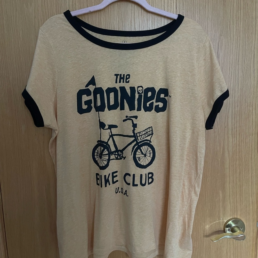 Goonies Bike Club Woman’s Ringer T-Shirt